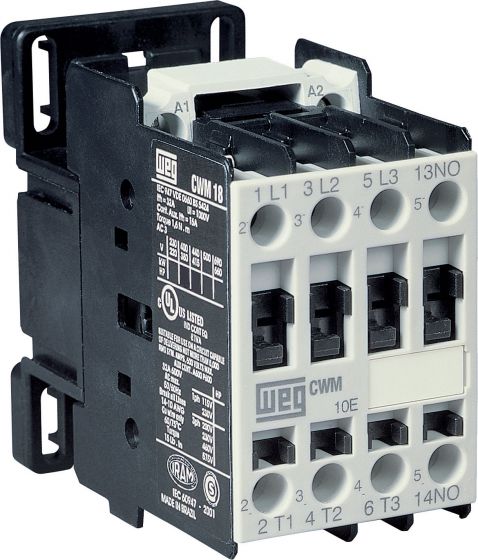 Elec,Contactor,NEMA Size-0,AC Non-Reversing,Coil 120VAC,Open,3P