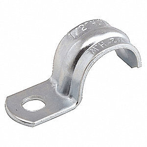 CONDUIT STRAP,1/2",ONE HOLE,STAINLESS STEEL