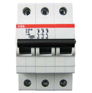ABB Miniature Circuit Breaker, 3 Pole, 10Ka, For ABB 880 VFD 7.5Hp