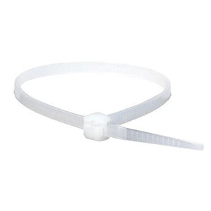 Cable Tie, 11"L, Nylon, 65lbs Working Load, White