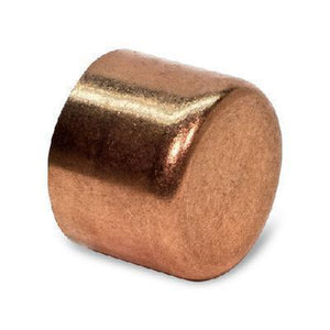 Fitting, Cap, Tube, 2-1/8", Copper