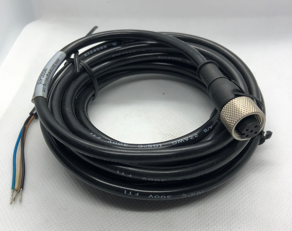 CABLE,4 WIRES,SHIELDED,EURO FAST M12X1 90DEG CONNECTOR,2 METERS