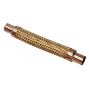 Fitting, Vibration Eliminator, Bronze Hose and Braid, 1-1/8", Copper